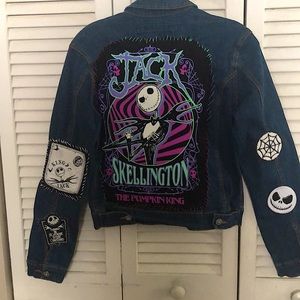 Jack Skellington The Pumpkin King denim jacket.
